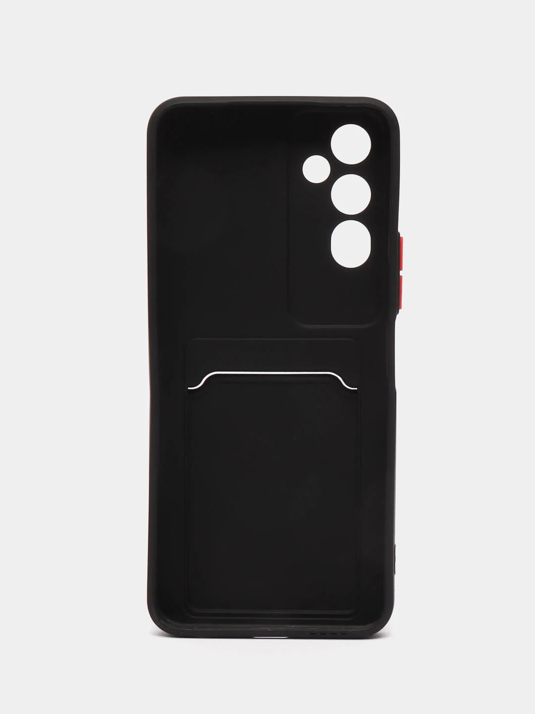 Черный силиконовый чехол для Tecno POVA Neo 2 (Техно Пова Нео 2), прозрачный с карманом для карт