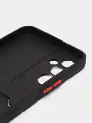 Черный силиконовый чехол для Tecno POVA Neo 2 (Техно Пова Нео 2), прозрачный с карманом для карт