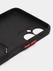 Черный силиконовый чехол для Tecno Spark 9 Pro Техно Спарк 9 Про с карманом для карт, прозрачный