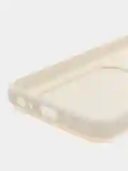 Белый силиконовый чехол для Tecno POP 6 Pro (Техно Поп 6 Про), с карманом для карт, прозрачный