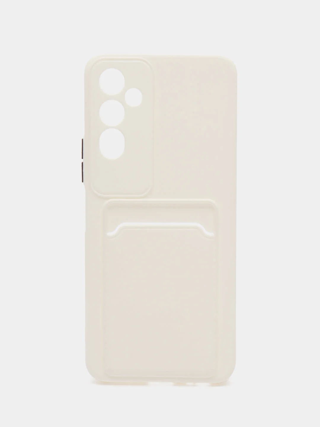 Белый силиконовый чехол для Tecno POVA Neo 2 (Техно Пова Нео 2), прозрачный с карманом для карт