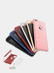 Чехол 360 + защитное стекло на iPhone 5s 6, 7, 8, SE, 20, X, XS, XR, 11, Pro, Max, 12