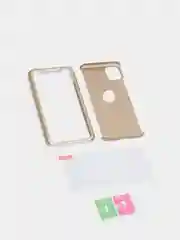 Золотой чехол 360 + защитное стекло на iPhone 5s 6, 7, 8, SE, 20, X, XS, XR, 11, Pro, Max, 12