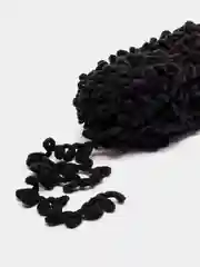 Черный пряжа Alize Puffy Fine 5 штук петельки маленькие