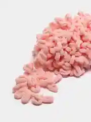 Кремовый пряжа Alize Puffy, 5 штук, петельки большие