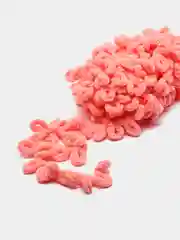 Пастельно-коралловый пряжа Alize Puffy, 5 штук, петельки большие