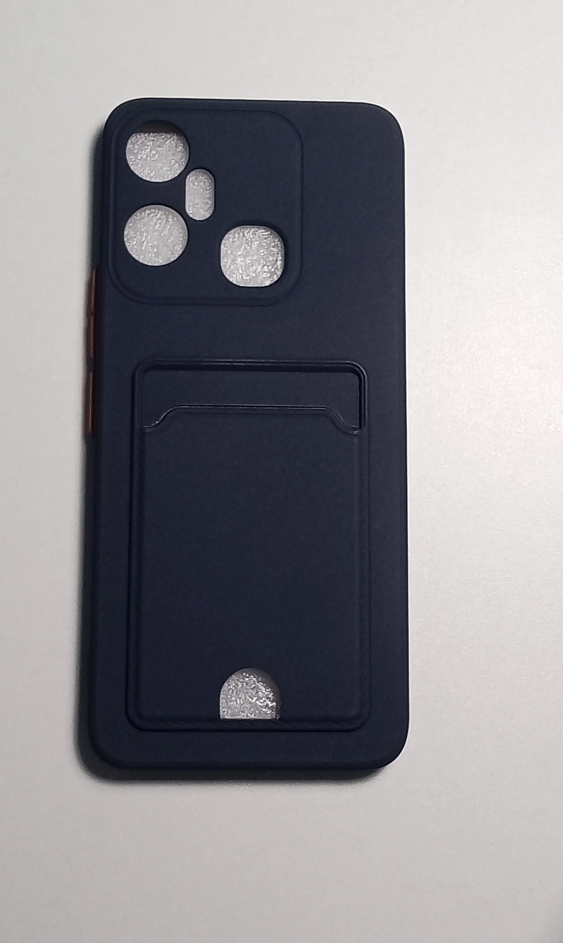 Синий чехол INFINIX SMART 6 PLUS с карманом для пластиковой карты