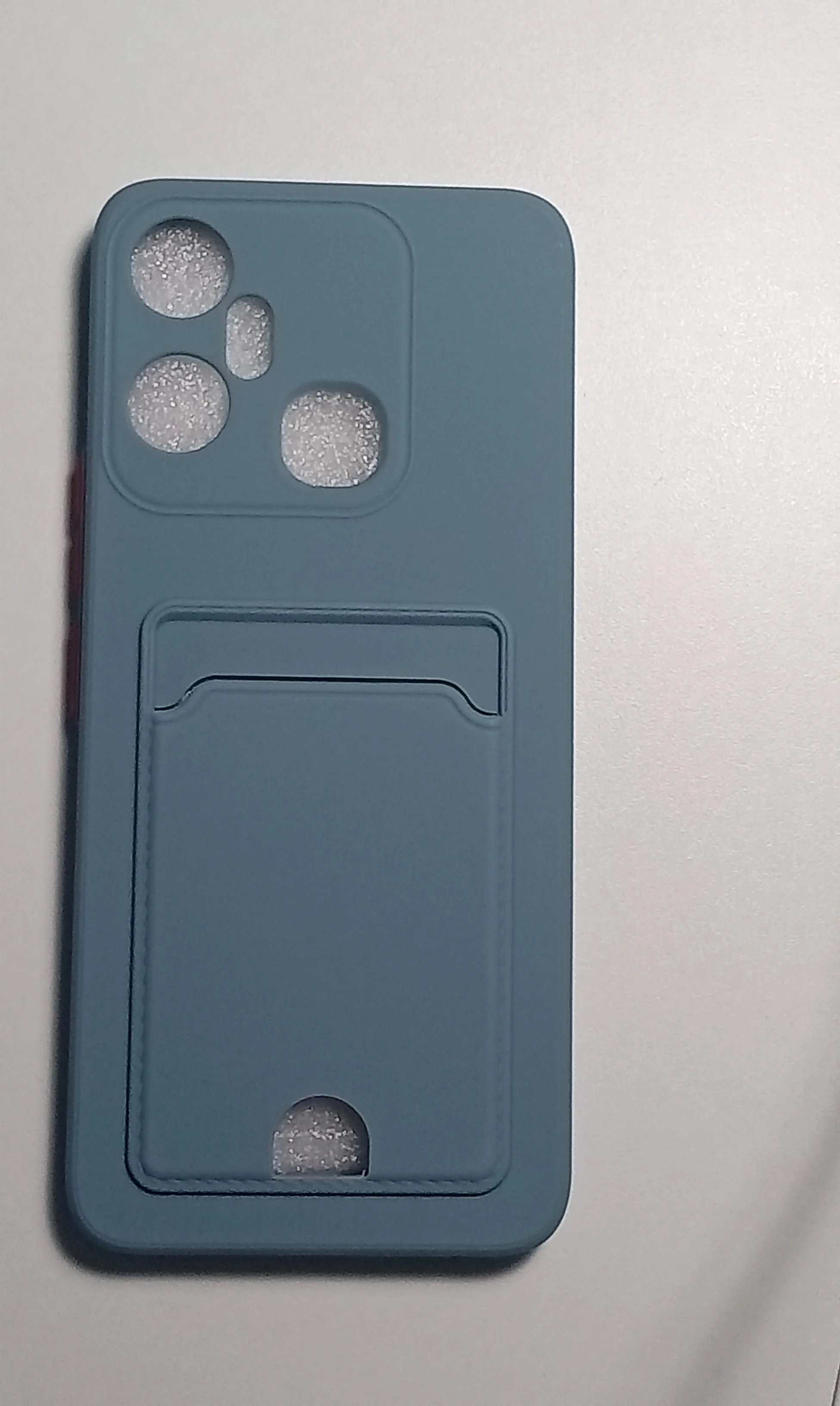 Серый чехол INFINIX SMART 6 PLUS с карманом для пластиковой карты