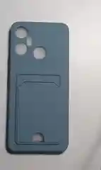 Серый чехол INFINIX SMART 6 PLUS с карманом для пластиковой карты