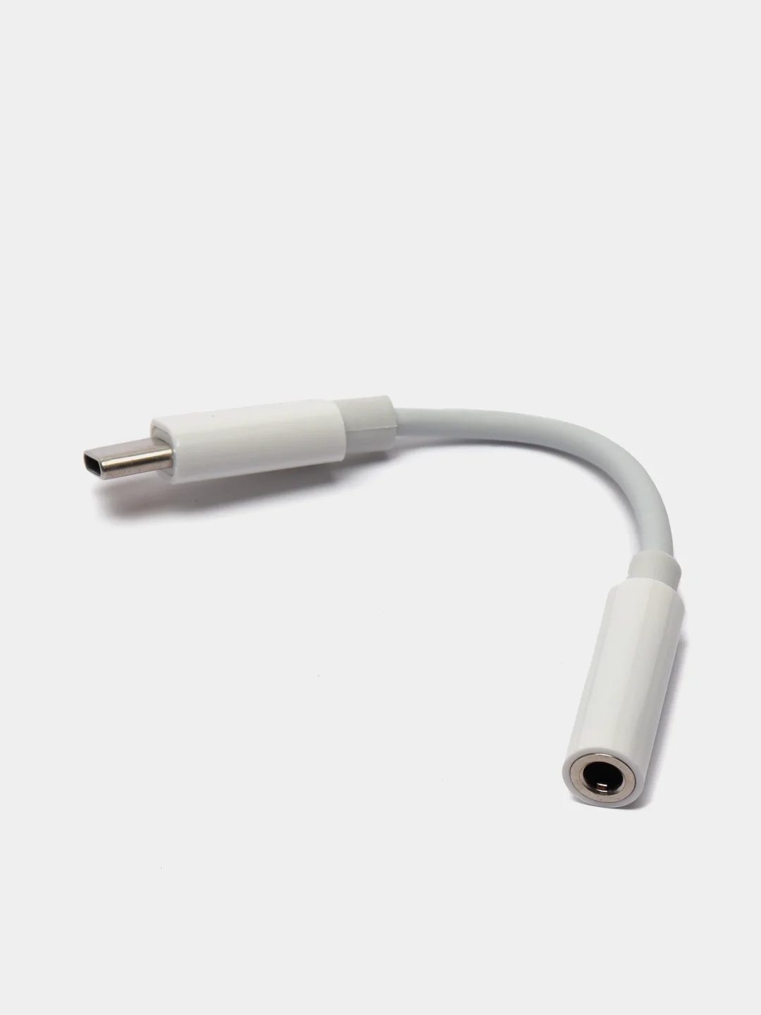 Переходник для наушников с Type-C на AUX (MINI JACK 3.5мм),SONNEN, 0,1м, белый, 513566