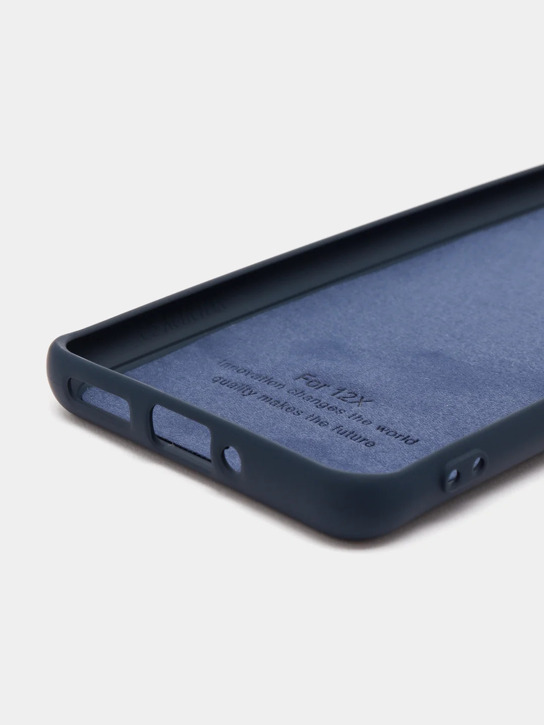 Темно-синий чехол силиконовый Xiaomi 12, 12S, 12X, Сяоми 12, 12С, 12Х