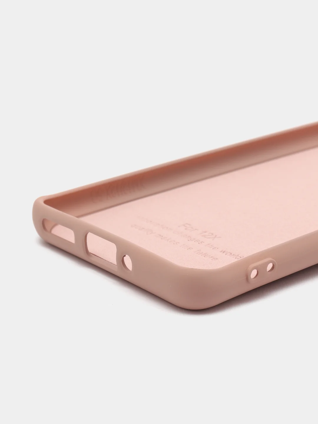 Бежевый чехол силиконовый Xiaomi 12, 12S, 12X, Сяоми 12, 12С, 12Х