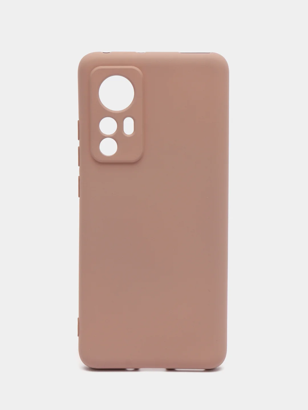 Бежевый чехол силиконовый Xiaomi 12, 12S, 12X, Сяоми 12, 12С, 12Х