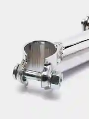 Вынос руля велосипеда, угловой, косая гайка, черный, h150 x 100 x D22.2 мм