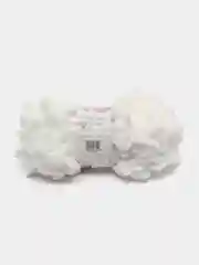Белый пряжа Alize Puffy, 5 штук, петельки большие