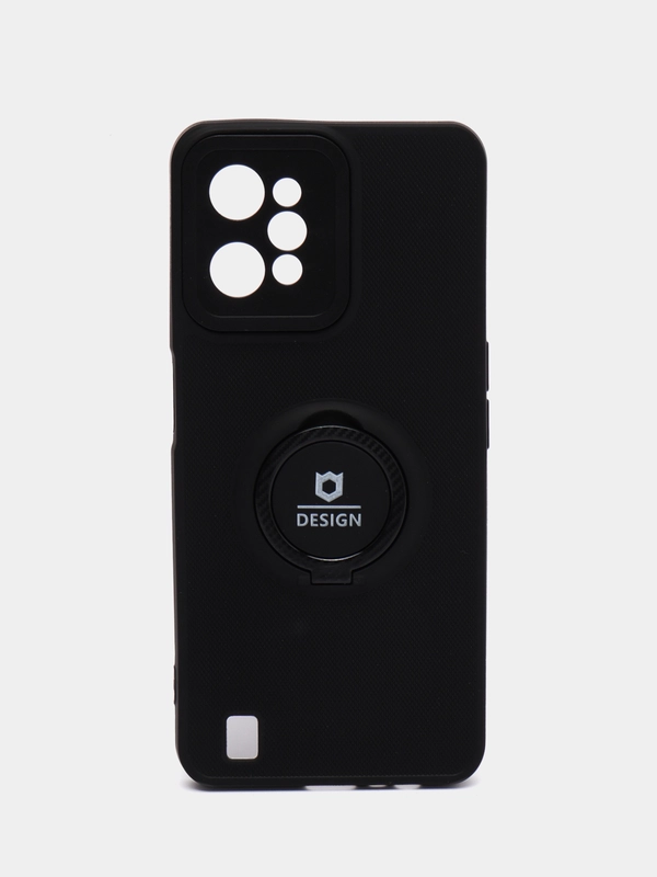 Чехол Realme C31 (Реалми С31) силиконовый, магнитный, с кольцом