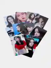 Золотистый хаки наклейки-карточки K-POP Blackpink ( Блэкпинк ) 10шт