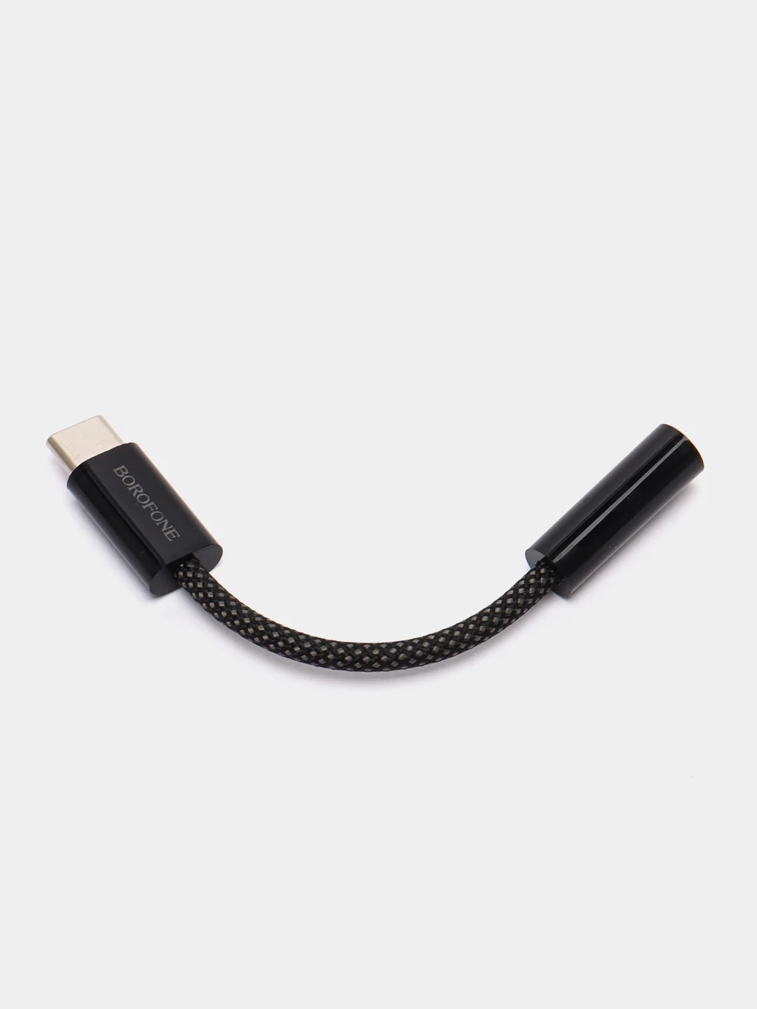 Черный переходник USB-C на 3.5 мм, поддержка проводного управления и микрофона