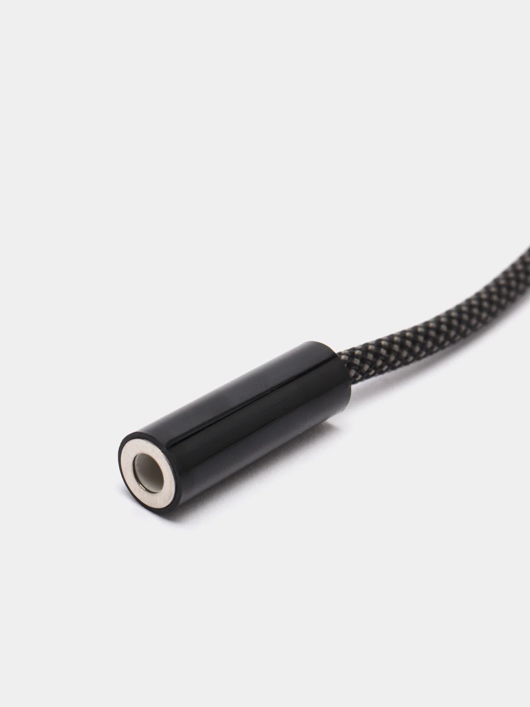 Черный переходник USB-C на 3.5 мм, поддержка проводного управления и микрофона