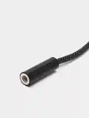 Черный переходник USB-C на 3.5 мм, поддержка проводного управления и микрофона