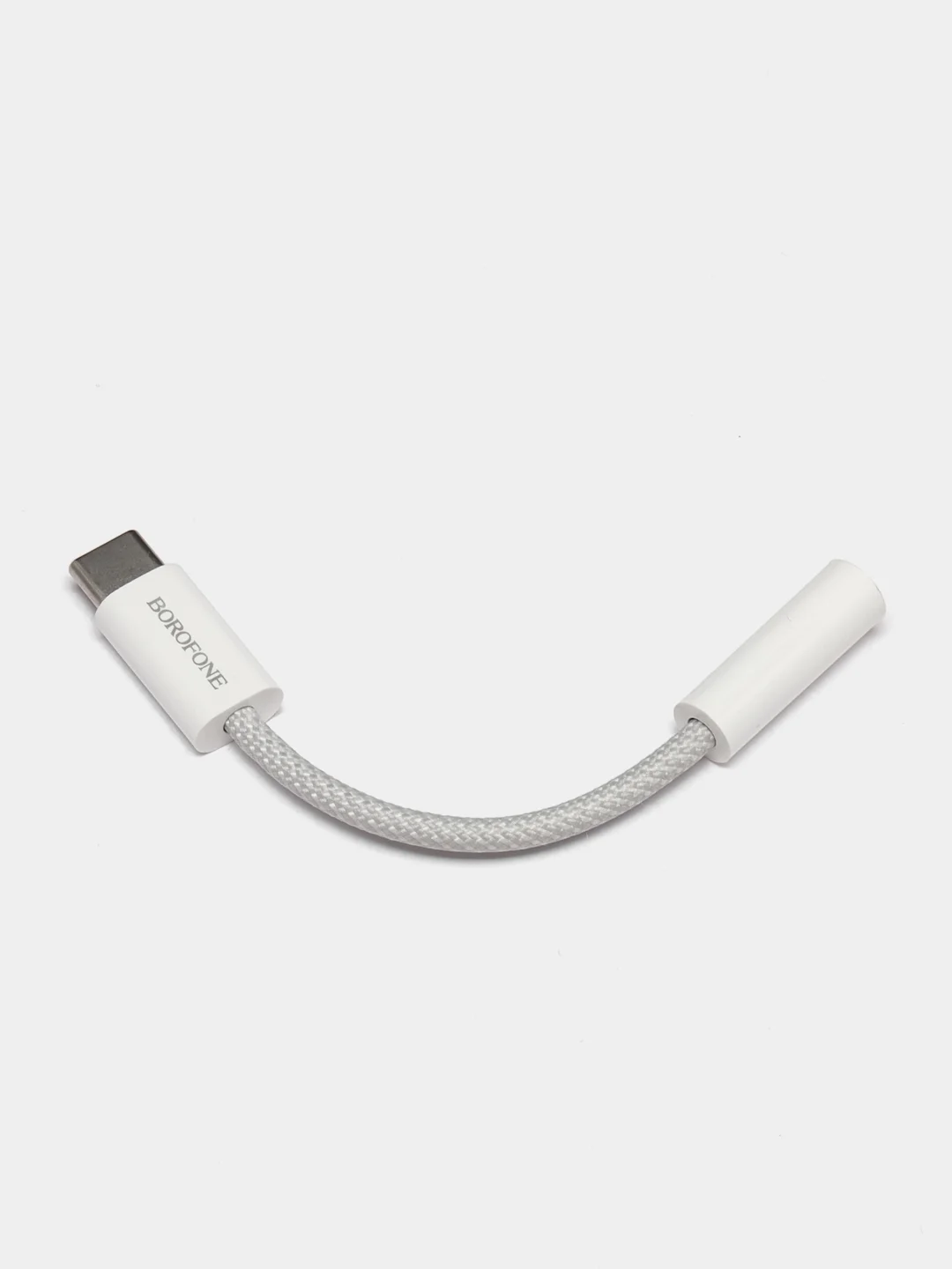 Белый переходник USB-C на 3.5 мм, поддержка проводного управления и микрофона