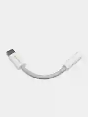 Белый переходник USB-C на 3.5 мм, поддержка проводного управления и микрофона