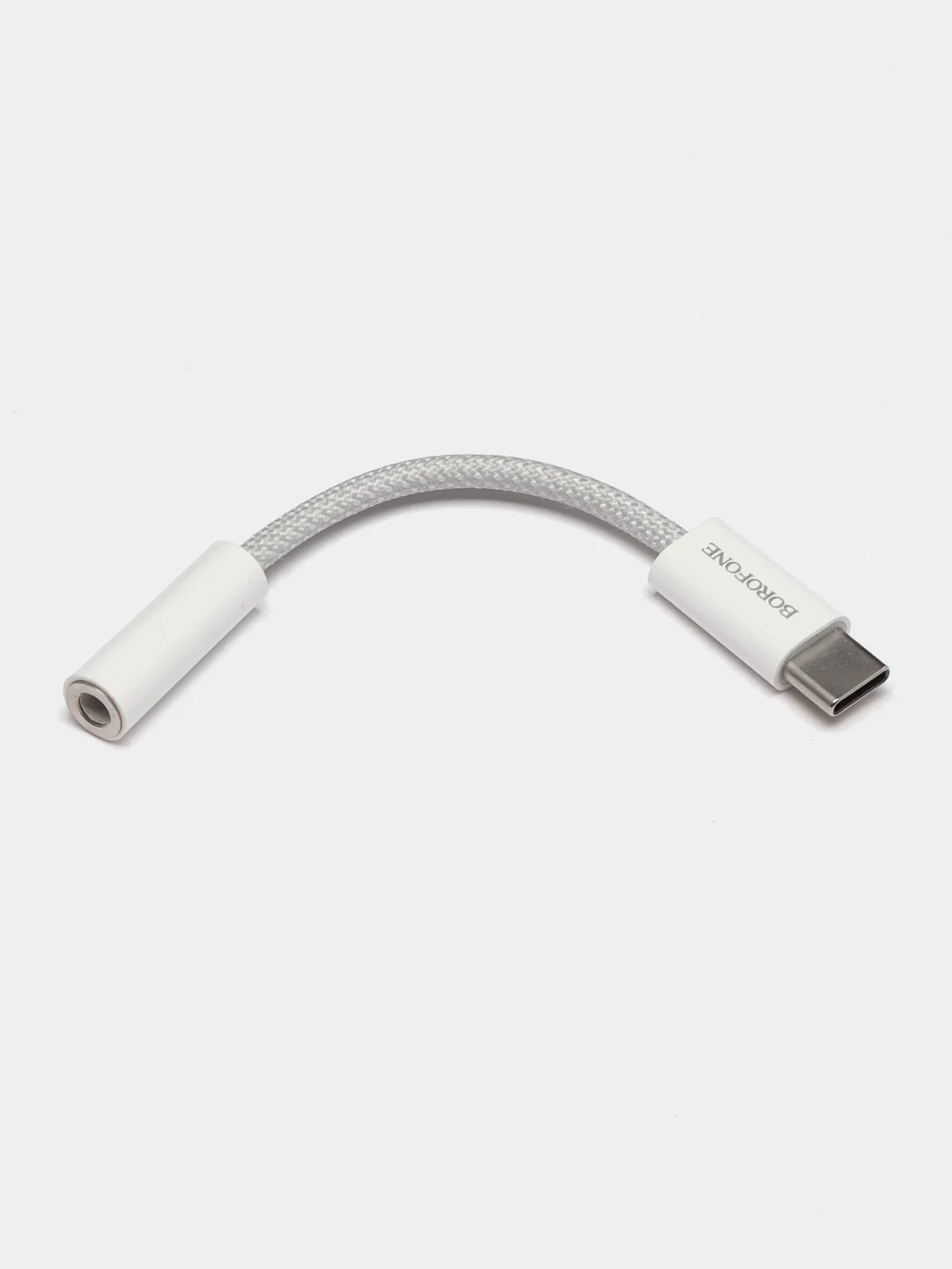 Белый переходник USB-C на 3.5 мм, поддержка проводного управления и микрофона