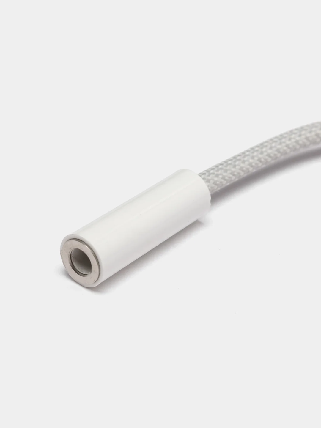 Белый переходник USB-C на 3.5 мм, поддержка проводного управления и микрофона