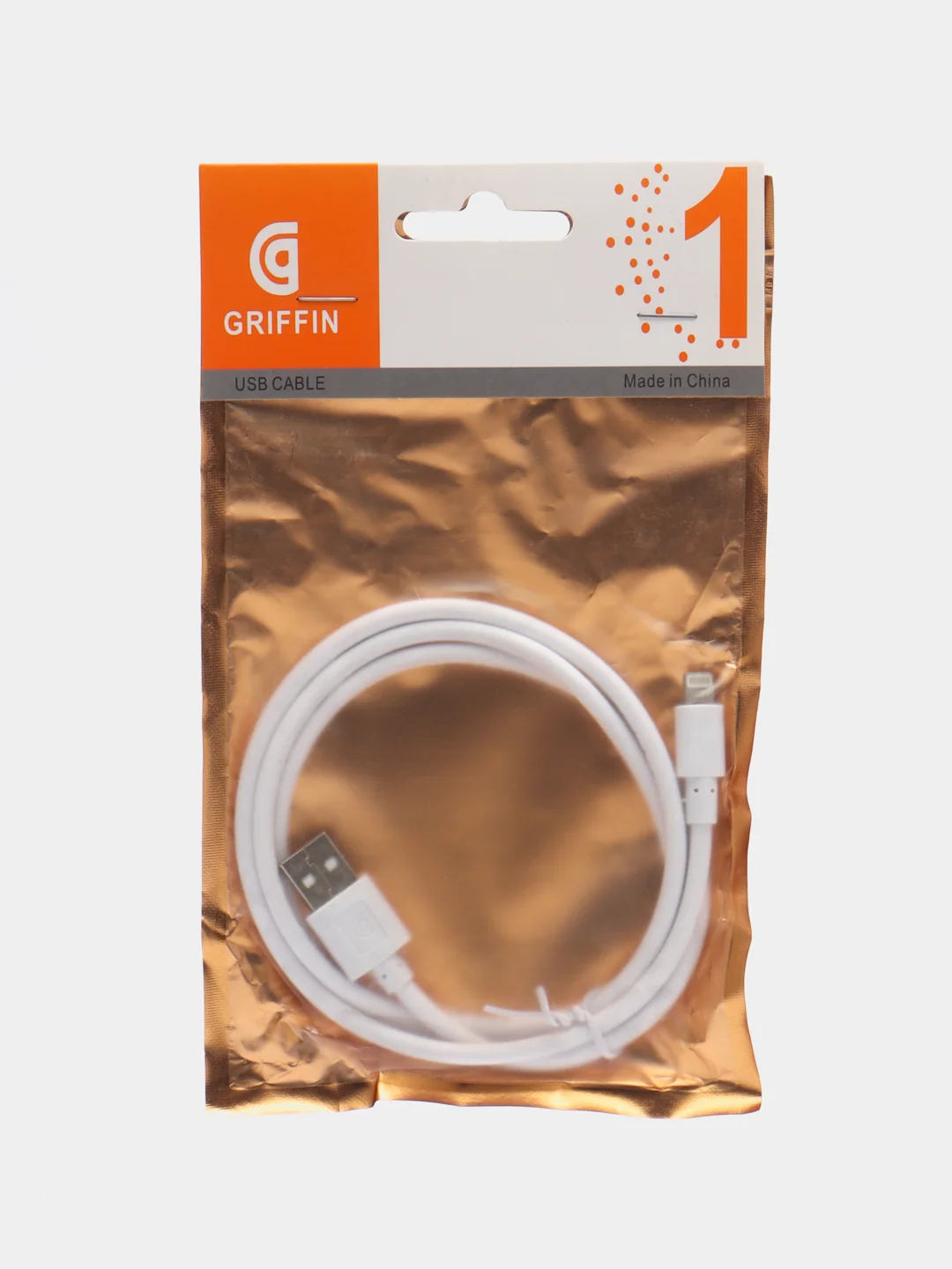 Кабель Griffin USB для iPhone, 1 м, белый