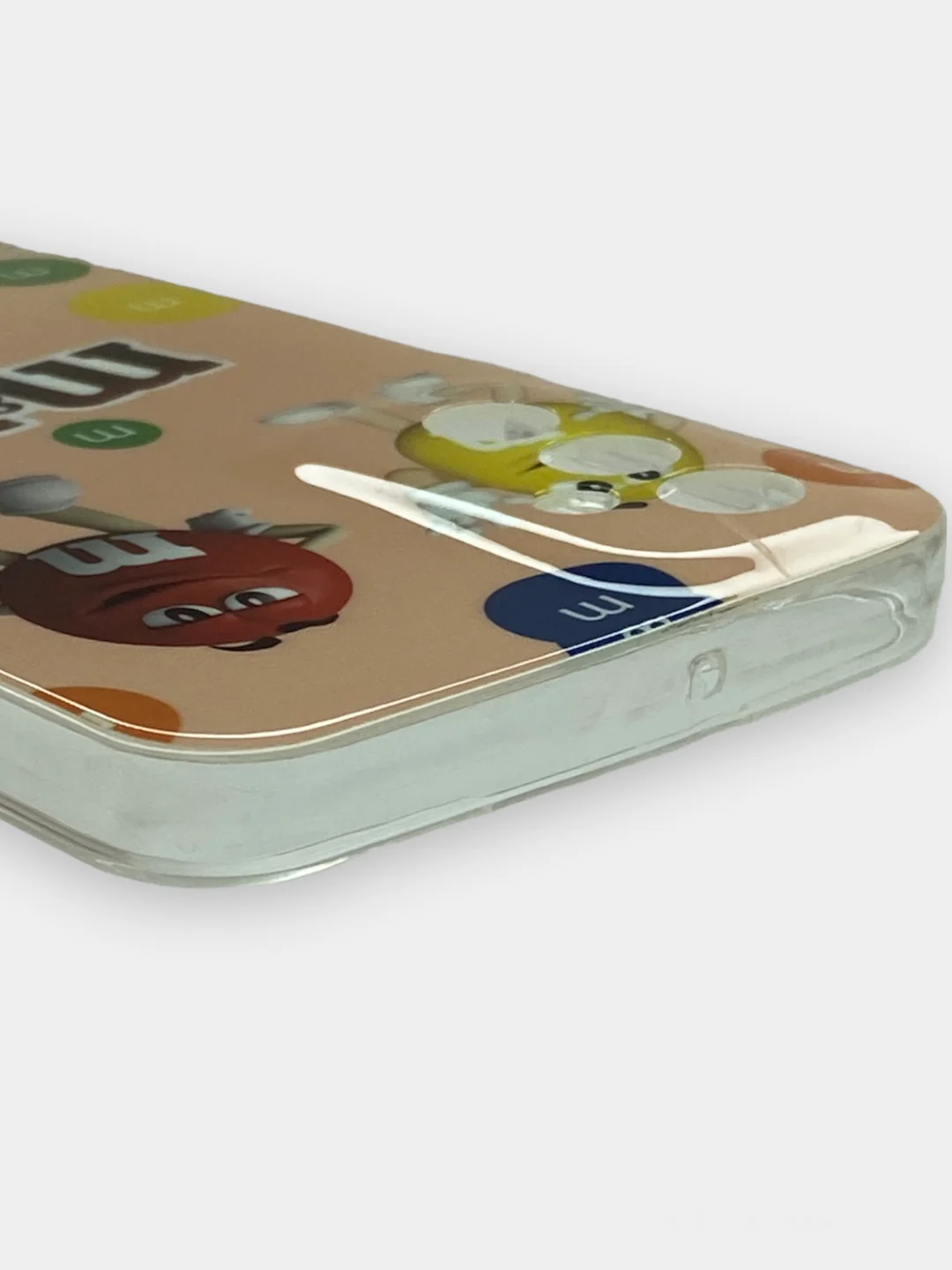 Бежевый чехол силиконовый, с рисунком для Samsung Galaxy M23
