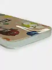 Бежевый чехол силиконовый, с рисунком для Samsung Galaxy M23