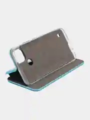 Голубой чехол-книжка для Realme C21Y / Realme С25Y (Реалми С21Y / С25Y)