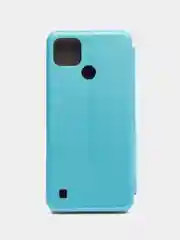 Голубой чехол-книжка для Realme C21Y / Realme С25Y (Реалми С21Y / С25Y)