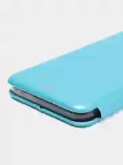 Голубой чехол-книжка для Realme C21Y / Realme С25Y (Реалми С21Y / С25Y)