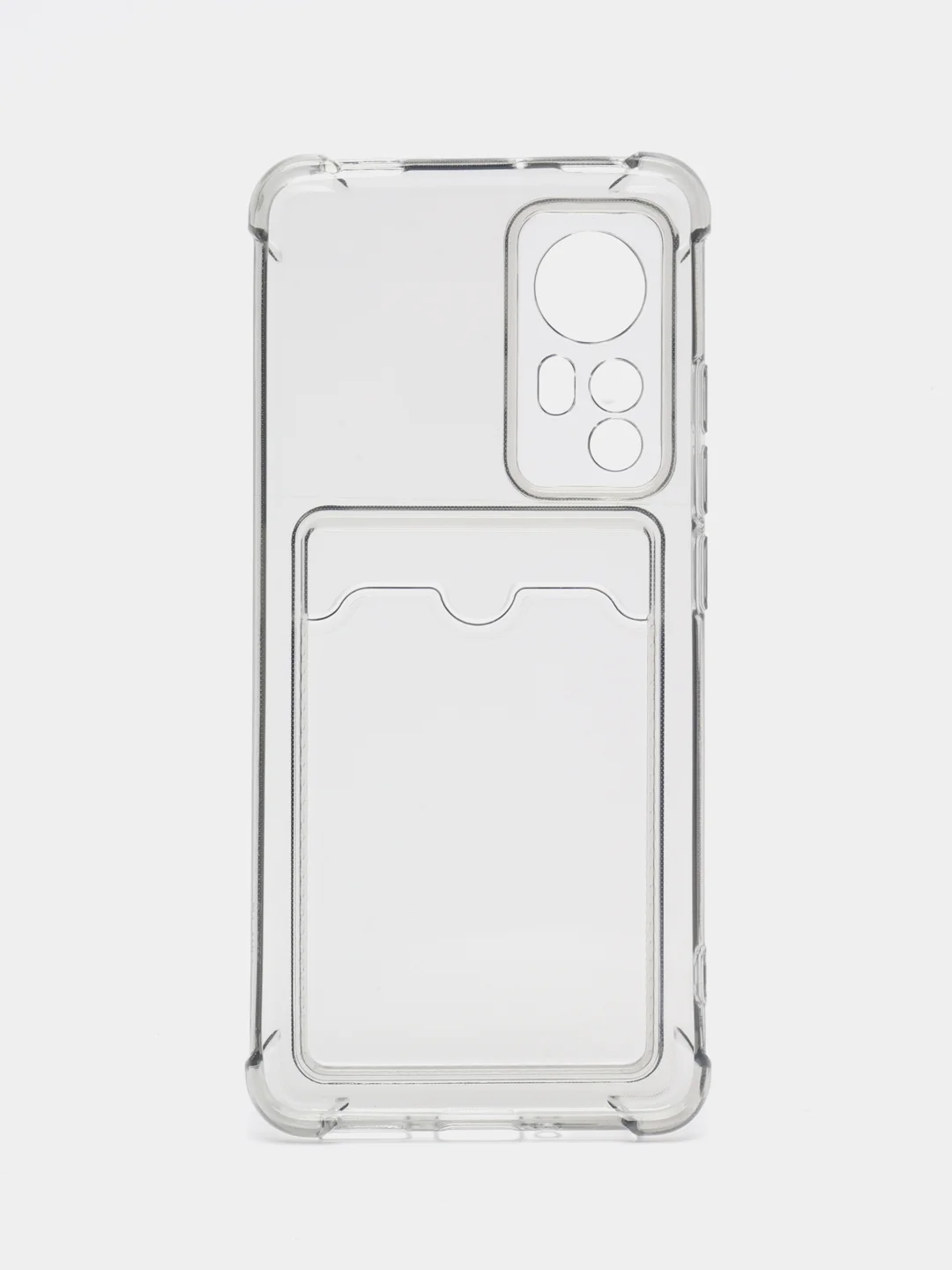 Хром чехол Xiaomi 12 / 12X / Сяоми 12 / 12Х с карманом для карт