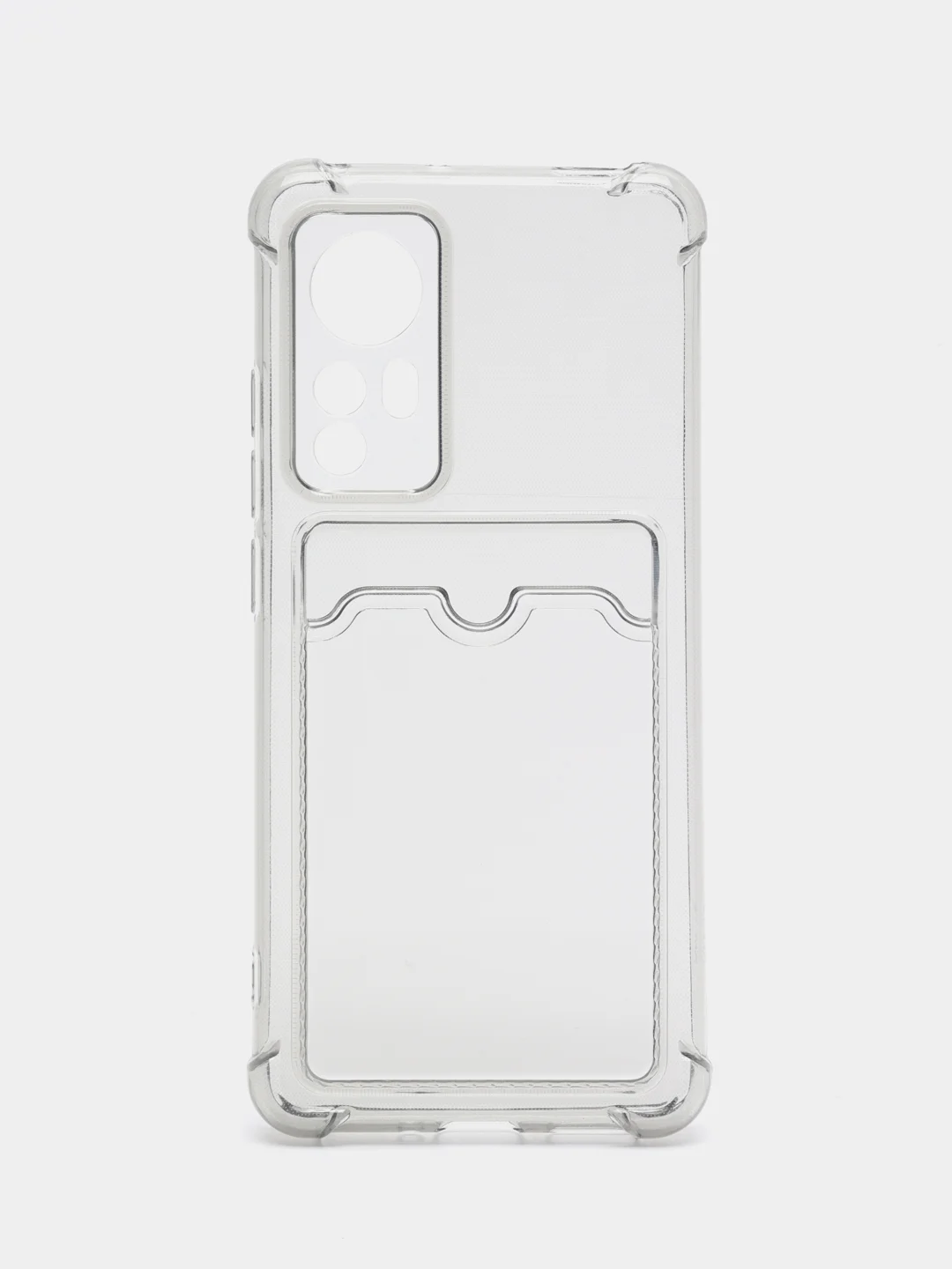 Хром чехол Xiaomi 12 / 12X / Сяоми 12 / 12Х с карманом для карт