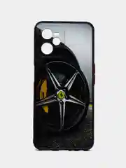 Серебряный чехол с рисунком на Realme C35 (Реалми С35)