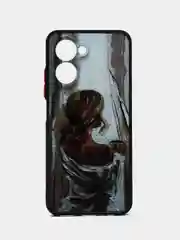 Карамельный чехол с рисунком на Realme C33 (Реалми С33)
