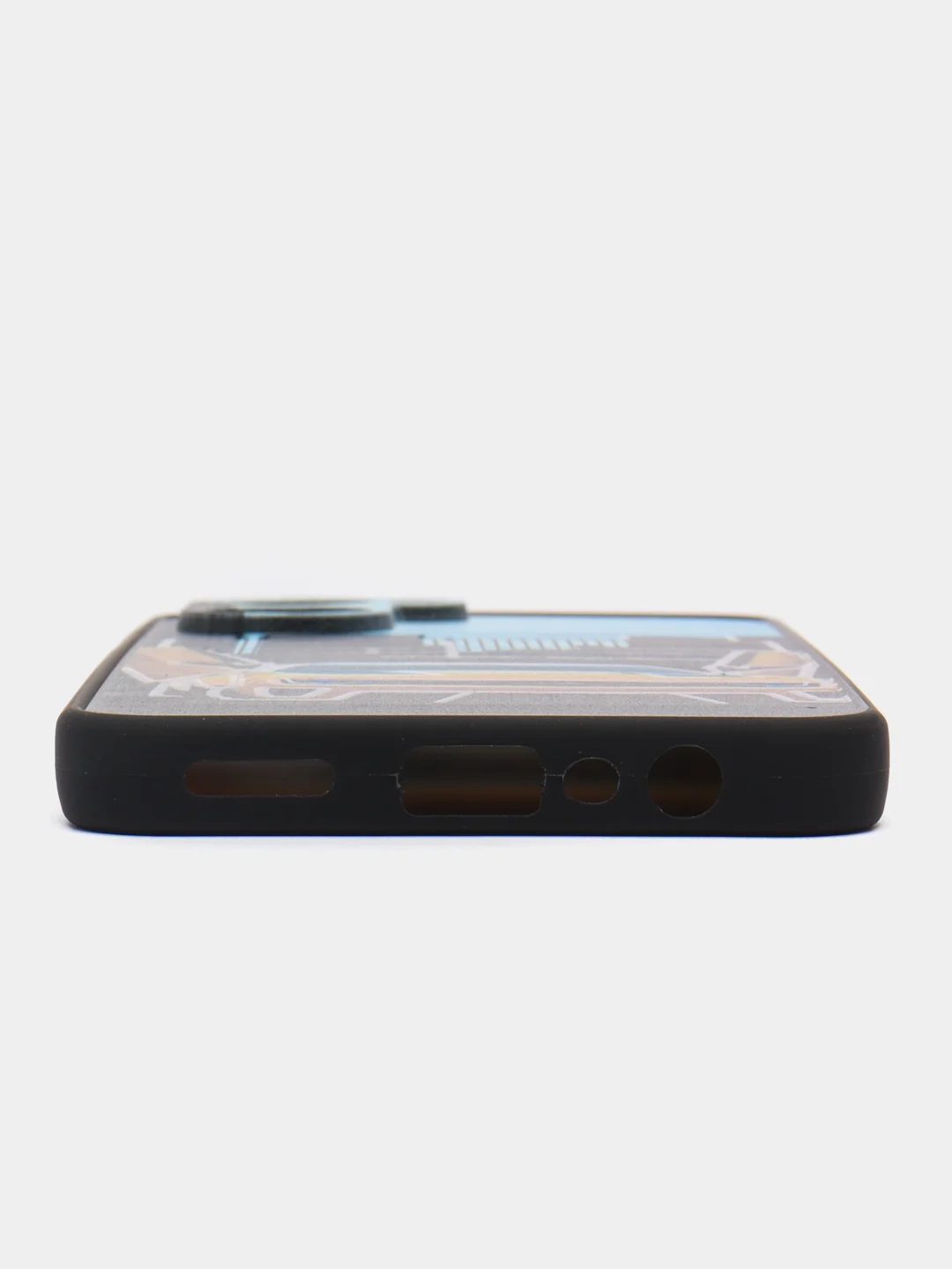 Золотой чехол с рисунком на Realme C33 (Реалми С33)