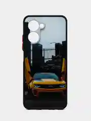 Золотой чехол с рисунком на Realme C33 (Реалми С33)