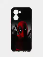 Тёмно-серый чехол с рисунком на Realme C33 (Реалми С33)