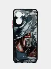 Серый меланж чехол с рисунком на Realme C33 (Реалми С33)