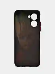 Терракотовый чехол с рисунком на Realme C33 (Реалми С33)