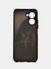 Серебряный чехол с рисунком на Realme C33 (Реалми С33)