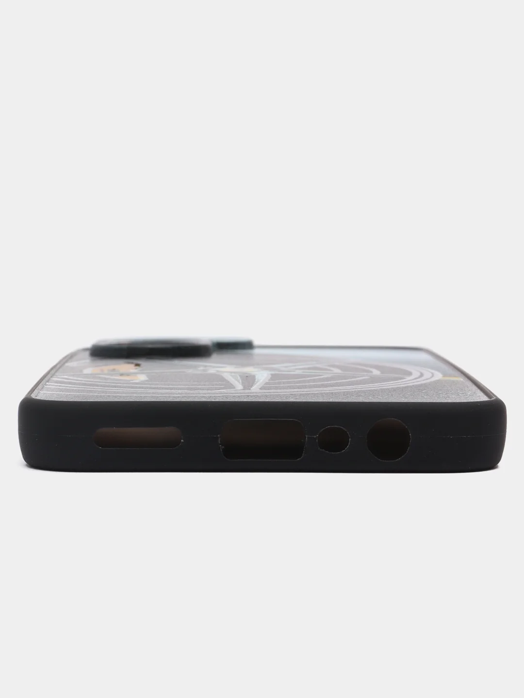 Серебряный чехол с рисунком на Realme C33 (Реалми С33)