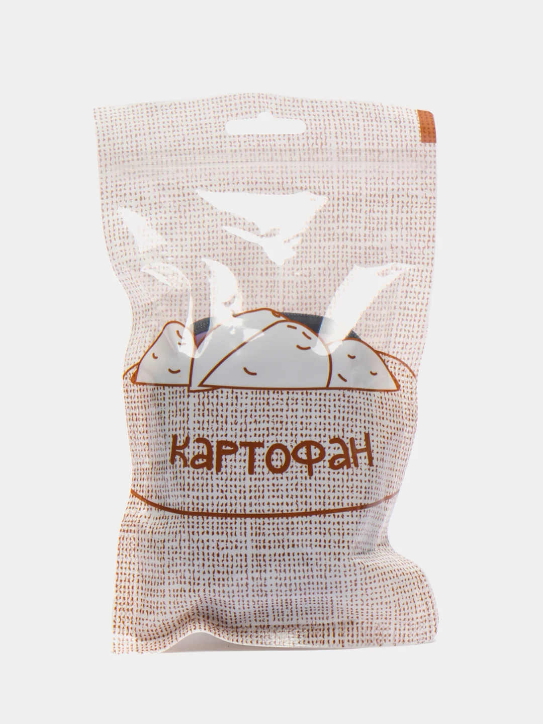 Фиолетовый универсальный чехол-кейс Картофан, сумка-футляр на молнии для наушников и мелочей, жесткий