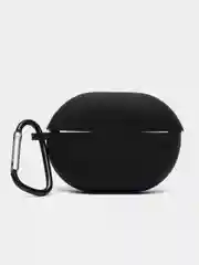 Черный чехол на Huawei Freebuds Pro для беспроводных наушников силиконовый КАРТОФАН матовый