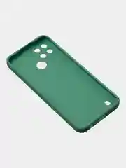 Зеленый чехол для Realme C21Y, матовый, с дополнительной защитой камеры