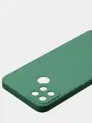 Зеленый чехол для Realme C21Y, матовый, с дополнительной защитой камеры