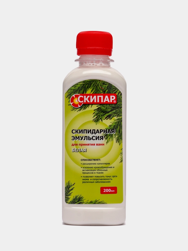 СКИПАР Скипидарная эмульсия белая (набор терапевтический для ванн-02), 0,2 л